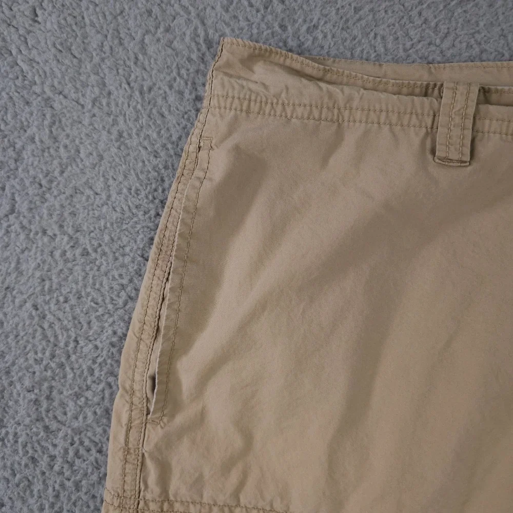 VTG‎ Polo Jeans Company Shorts Mens 38 Khaki Cargo Utility Military Flag 90s Y2K